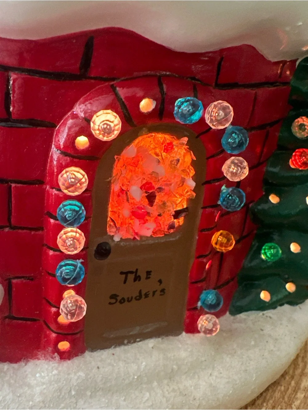 Vintage Hand Painted Ceramic Christmas Igloo